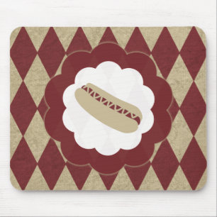 hot dog diamonds mouse pad