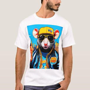 HOT DOG EATING NYC RAT 4 T-Shirt