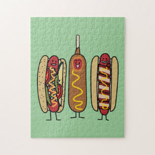Hot Dog Friends Jigsaw Puzzle