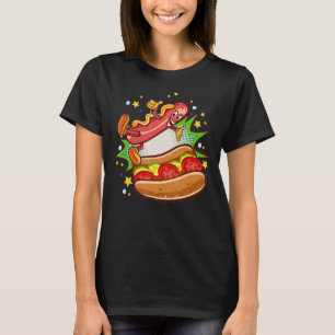 Hot Dog Fun I Fast Food Sausage Hotdogs Food Wiene T-Shirt