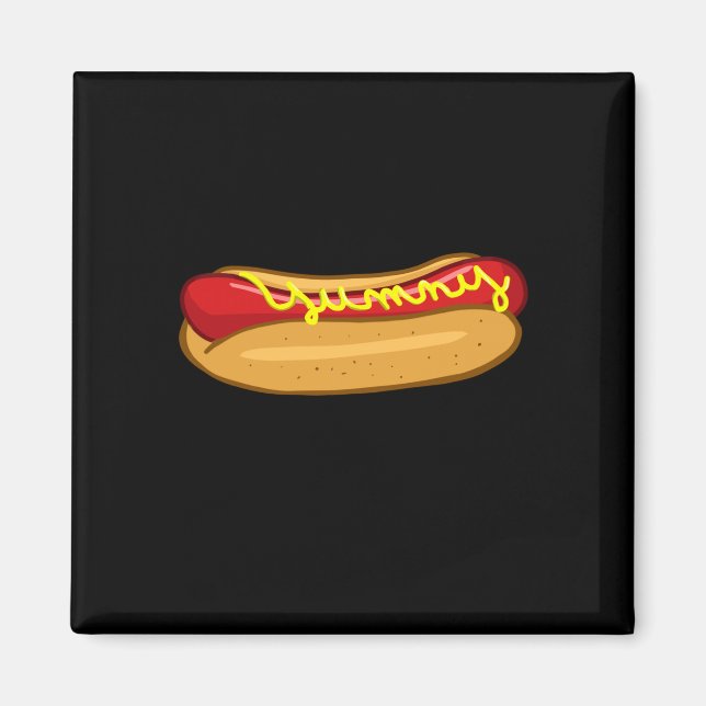 Hot dog funny hot dog lover performance  magnet (Front)