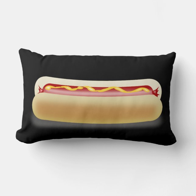 Hot dog funny lumbar Pillow (Front)