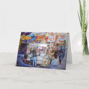 Hot Dog God Greeting Card