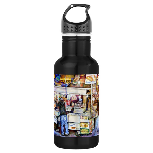 Hot Dog God, New York 532 Ml Water Bottle (Front)