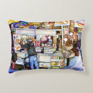 Hot Dog God, New York Accent Pillow