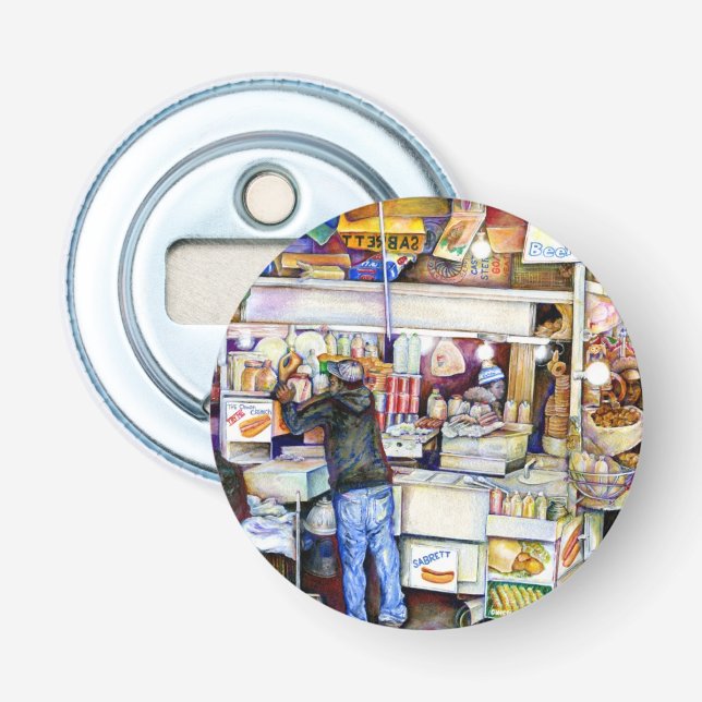 Hot Dog God, New York Bottle Opener (Front)