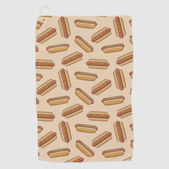 Hot dog golf towel (Front)