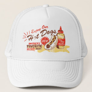 Hot Dog hat (white)
