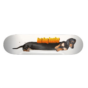 Hot Dog Hauler: Maple Finish Skateboard