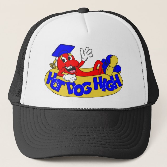 Hot Dog High Trucker Hat (Front)