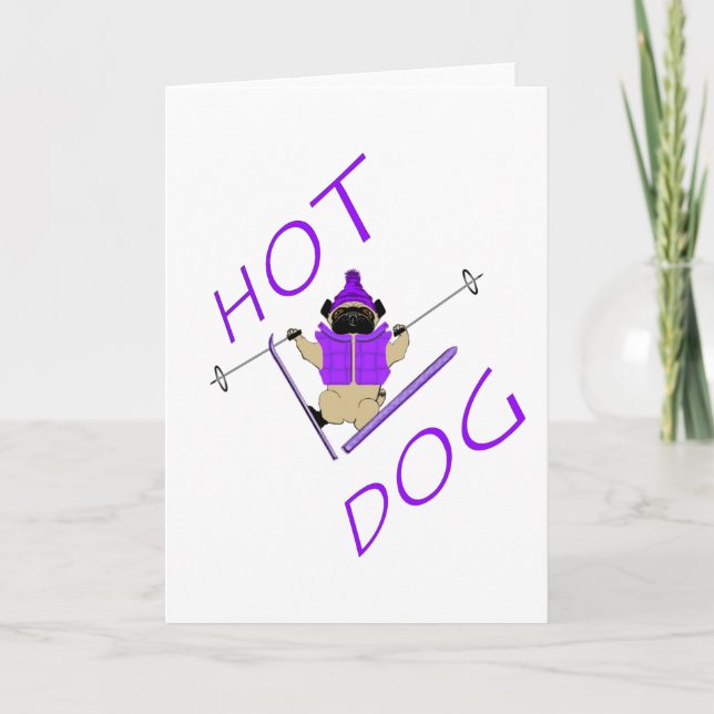 Hot Dog Holiday Card (Front)