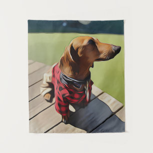 Hot Dog Hot Owner Tapestry