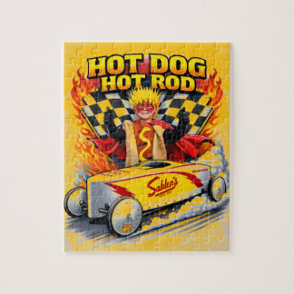 Hot Dog Hot Rod Jigsaw Puzzle