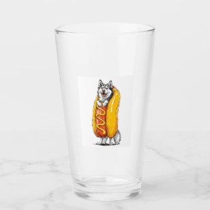Hot Dog Husky � Funny Food Costume Glass