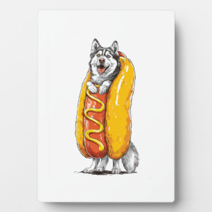 Hot Dog Husky � Funny Food Costume Plaque