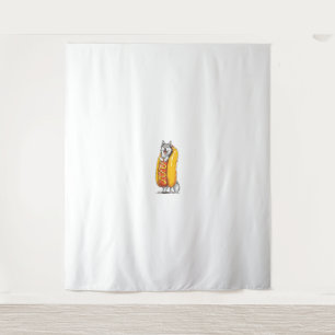Hot Dog Husky – Funny Food Costume Tapestry