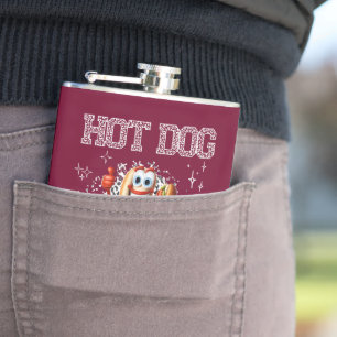Hot dog! I’m The Real Deal Hip Flask