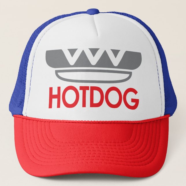 Hot dog icon trucker hat (Front)