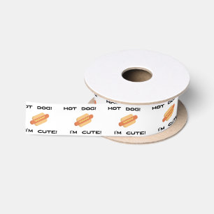 Hot Dog I'm Cute Satin Ribbon
