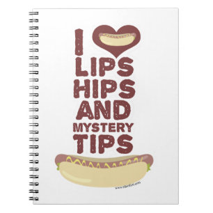 Hot Dog Ingredient Love Funny Slogan Art Notebook
