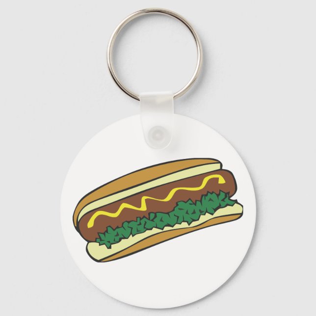 Hot dog keychain (Front)