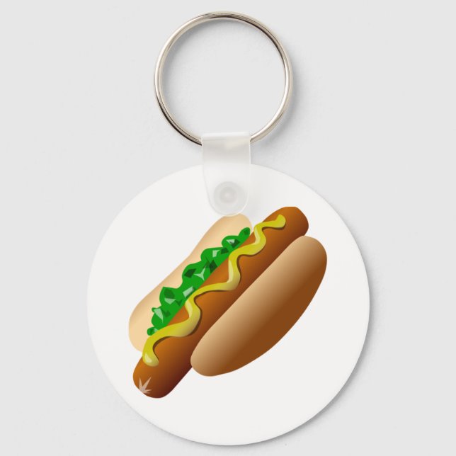 Hot Dog Keychain (Front)