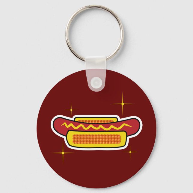 Hot Dog Keychain (Front)