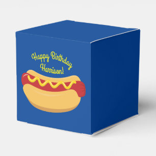 Hot Dog Kids Birthday Party Cook Out Cute Favor Box
