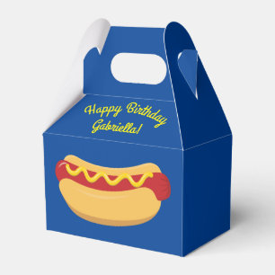 Hot Dog Kids Birthday Party Cook Out Cute Favor Box