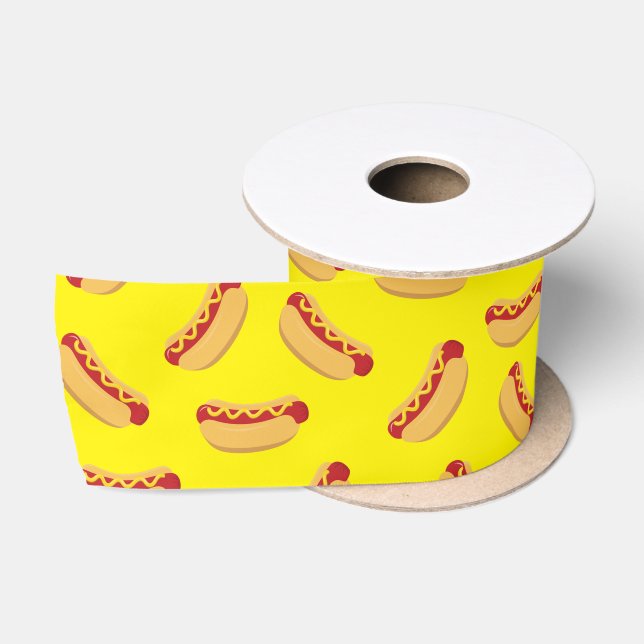 Hot Dog Kids Birthday Party Cook Out Cute Satin Ribbon (Spool)