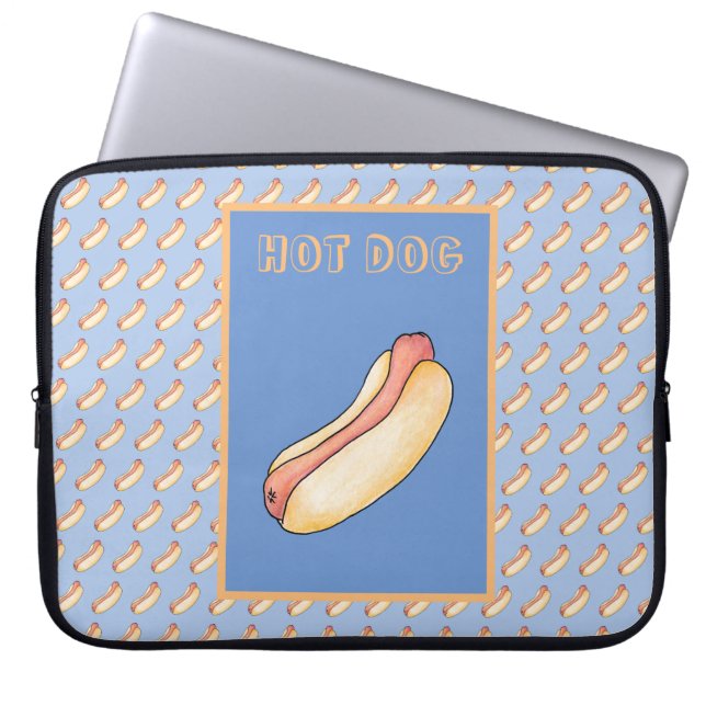 Hot dog laptop sleeve (Front)