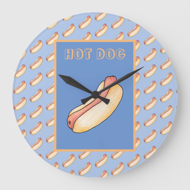 Hot dog large clock (Front)