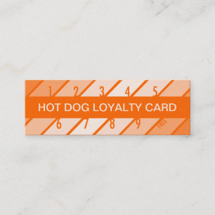 hot dog loyalty card (retrograde)