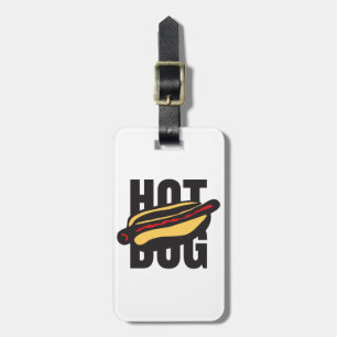 hot dog 🌭 luggage tag