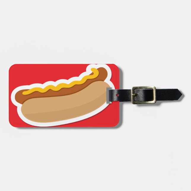 Hot Dog Luggage Tag (Front Horizontal)
