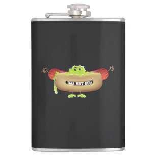 HOT DOG MAN HIP FLASK