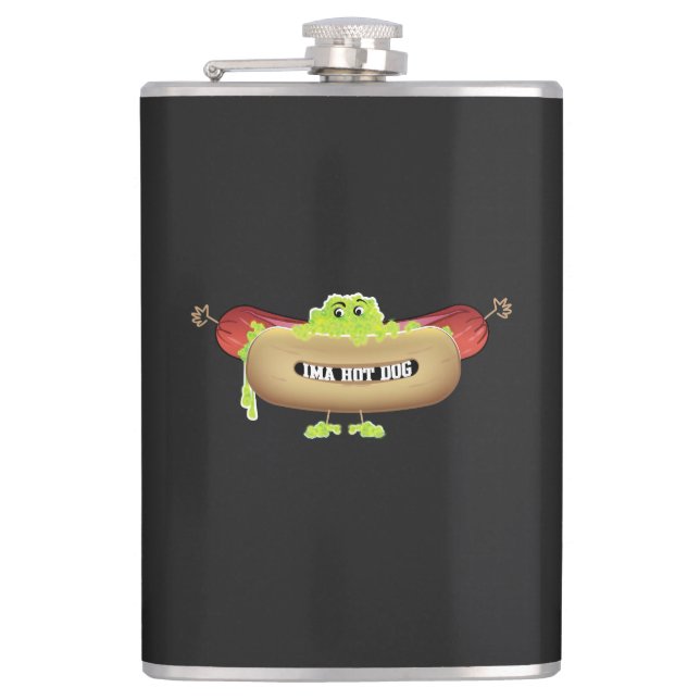 HOT DOG MAN HIP FLASK (Front)
