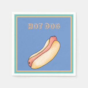 Hot dog napkin