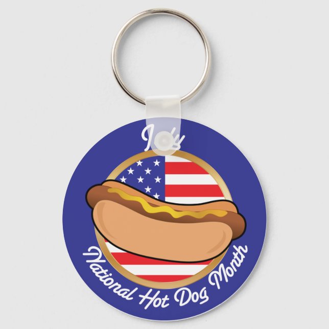 Hot Dog National Keychain (Front)