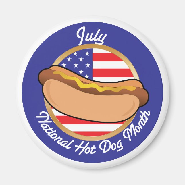 Hot Dog National Magnet (Front)