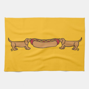 Hot Dog-O-War Kitchen Towel
