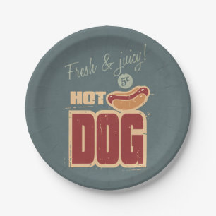 Hot Dog Paper Plate