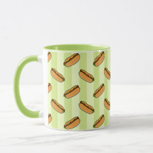 Hot Dog Pattern Mug