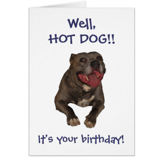 Happy Birthday Pitbull Cards, Photocards, Invitations &amp; More