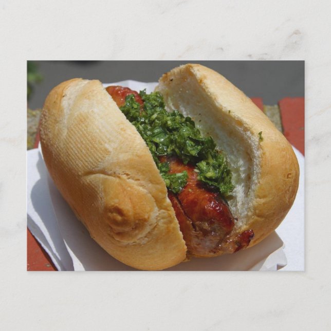 Hot Dog Postcard (Front)