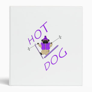 Hot Dog Pug Binder