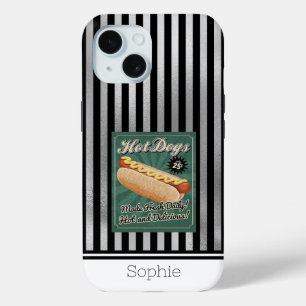 Hot Dog Retro Samsung  iPhone 15 Case