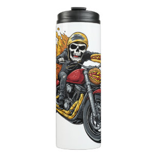 Hot Dog Rider � Funny Biker Skull Thermal Tumbler