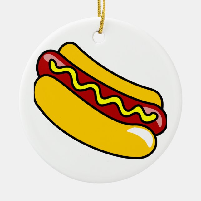 HOT DOG ROUND ORNAMENT (Front)