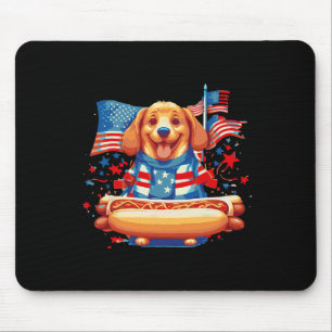 Hot Dog Sausages Frank Day Merican Sarcastic Food Mouse Pad